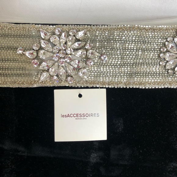Rhinestone beaded bridal belt - Picture 2 of 5
